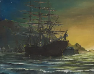 Klipperschiff im Hafen der 1860er Jahre, 1991